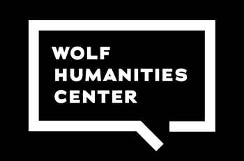 white Wolf Humanities Center logo on black